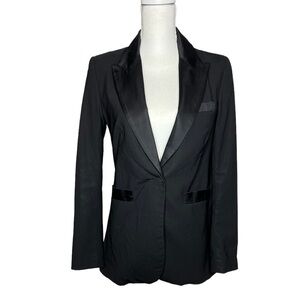 Zimmerman Drop Pocket Wool Blend Tuxedo Blazer